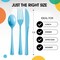 Exquisite Polished Plastic Silverware – 150 Pcs Heavy Duty Cutlery Set – 50 Each of Forks, Knives & Spoons – Disposable Utensil Set for Parties, Events & Catering – Flatware Set by Party Solids